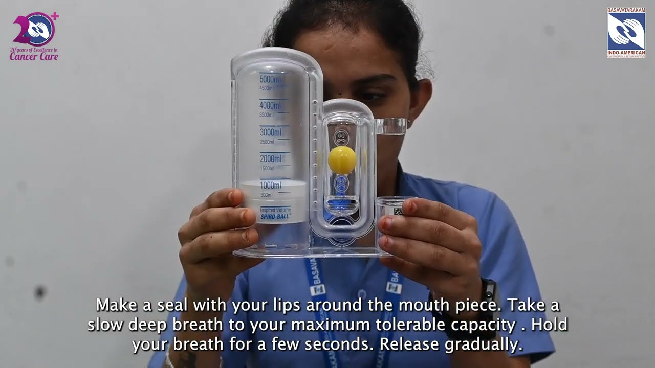 SPIRO-BALL EXERCISE  - Basavatarakam Indo American Cancer Hospital and Research Institute