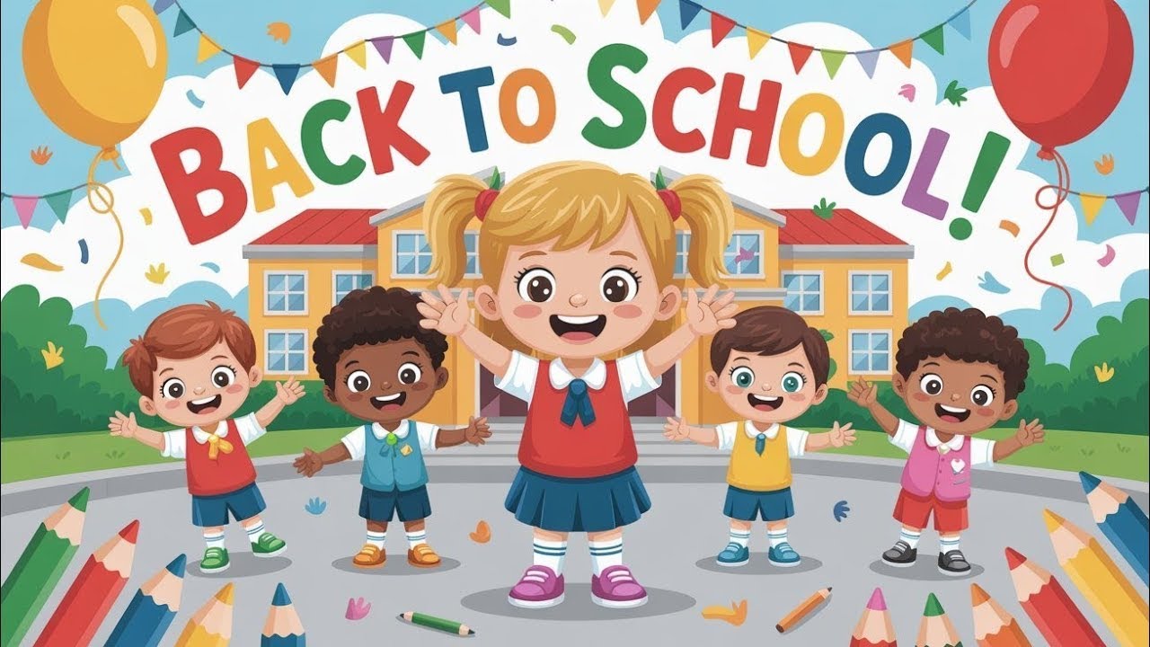 📚✨ Back to School Song | Happy Kids Learning Together 🎵 #mokamooland #backtoschool #preschool