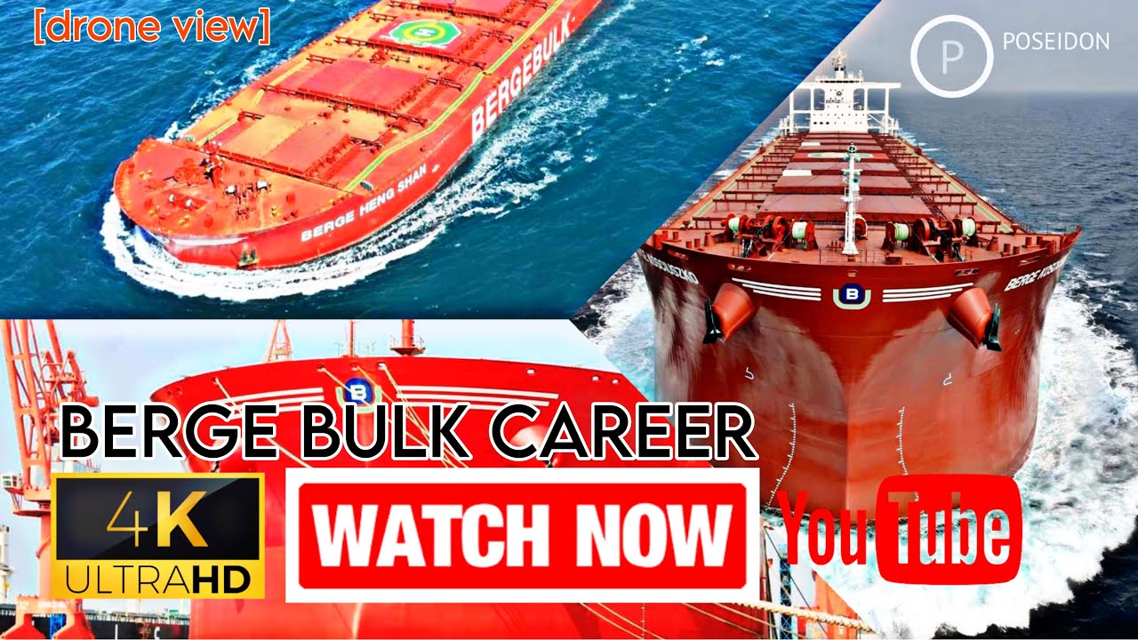 Giant Berge Bulk career ship 4K cinematic reel