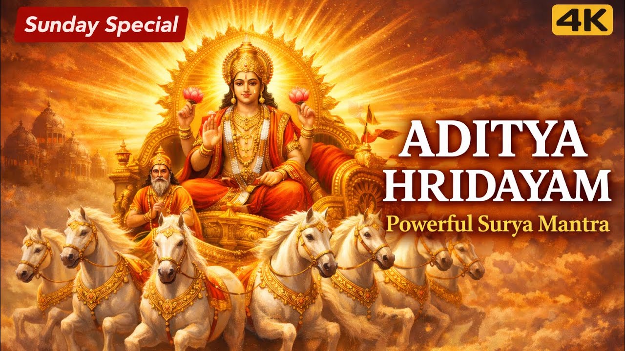 ఆదిత్య హృదయం | Powerful Surya Stotram | Goosebumps Vedic Chant | Sunday Special 4K