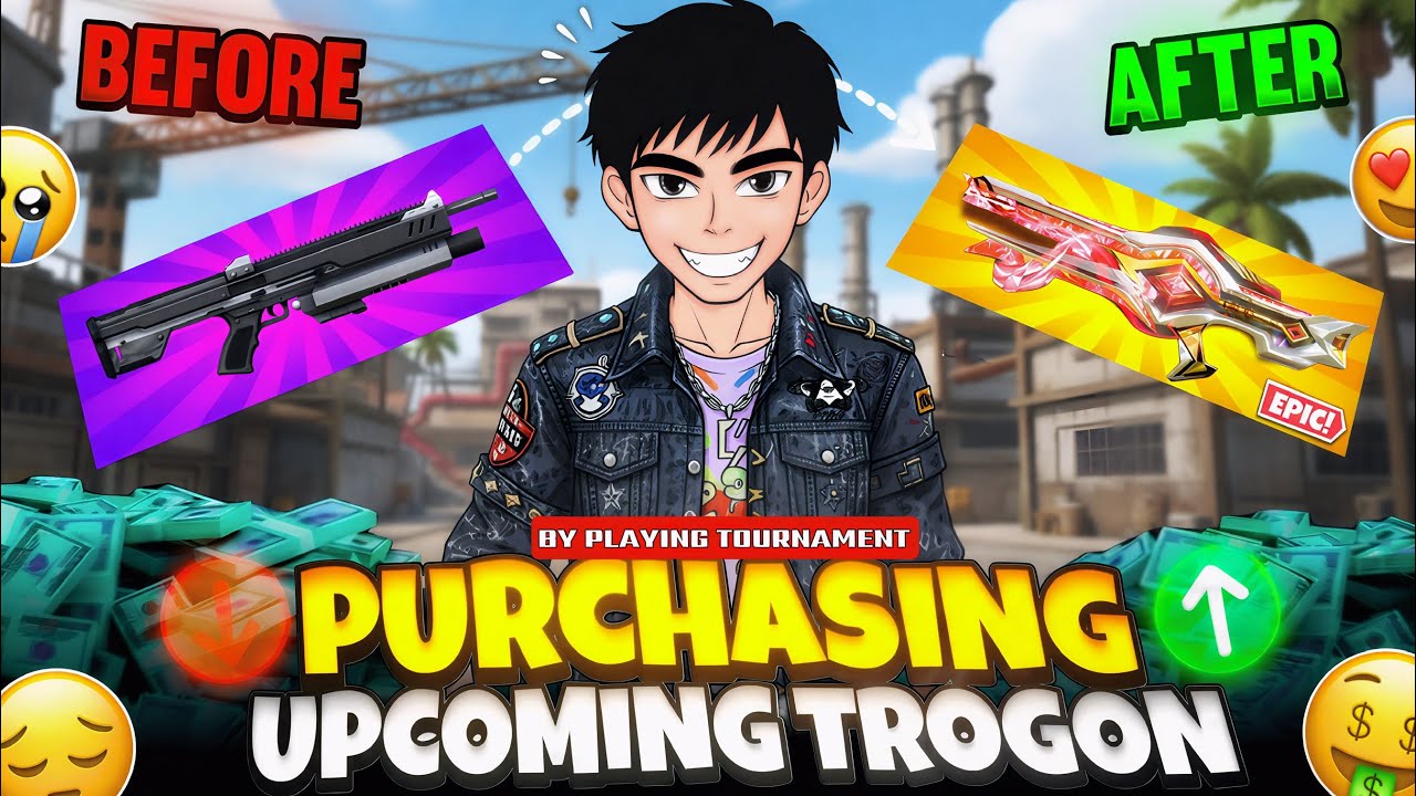 DAY-1 OF PURCHASING 😉 UPCOMING TROGON SKIN 🥵 BY PLAYING SOLO TOURNAMENT 💀