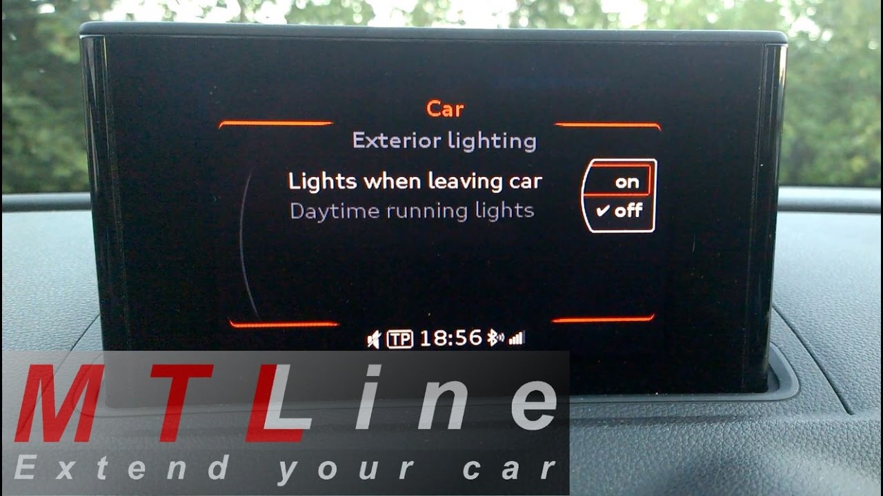 Audi A3 8V, MY2013 - Coming Home activation - vključitev Coming Home funkcije - MtlLine