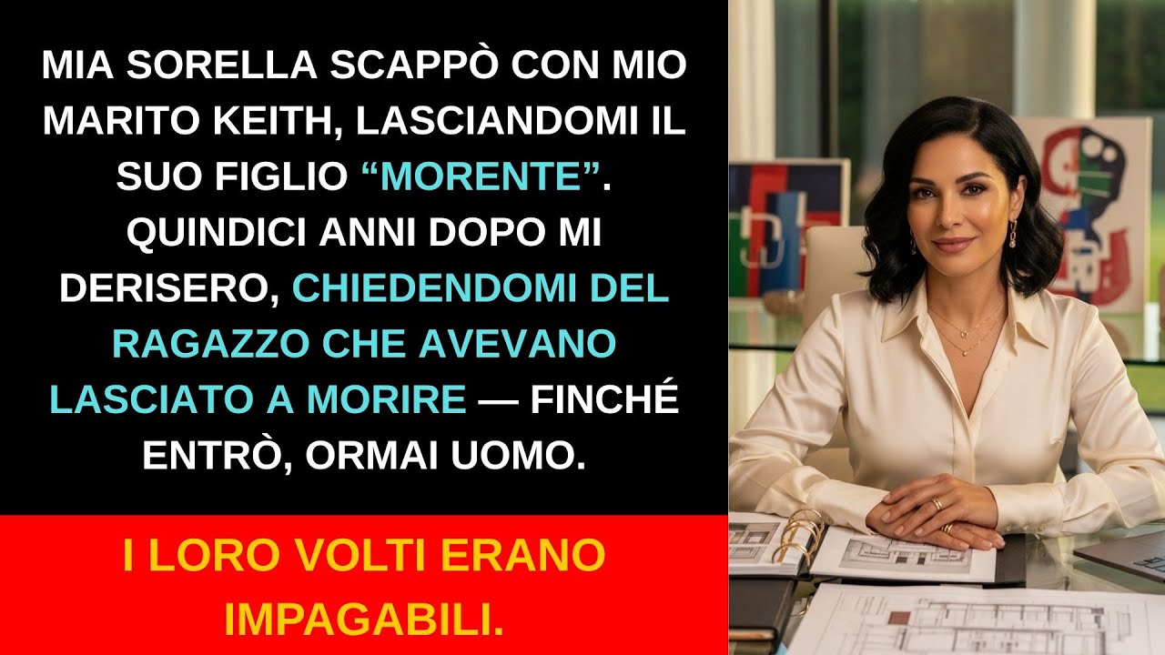 Mia sorella scappò con mio marito, lasciandomi il suo figlio “morente”. Quindici anni dopo tornarono