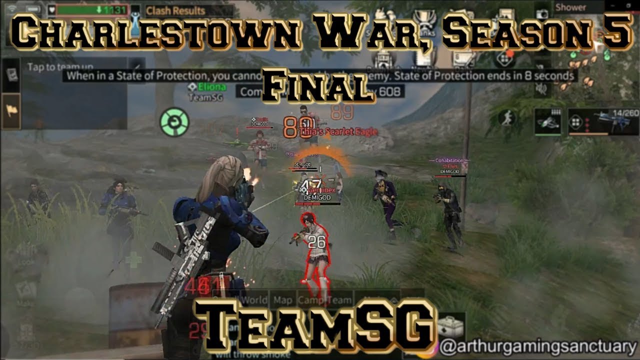 Lifeafter Charlestown War Final, Season 5 TeamSG, 平安谷, DEMIGOD,WF-PH