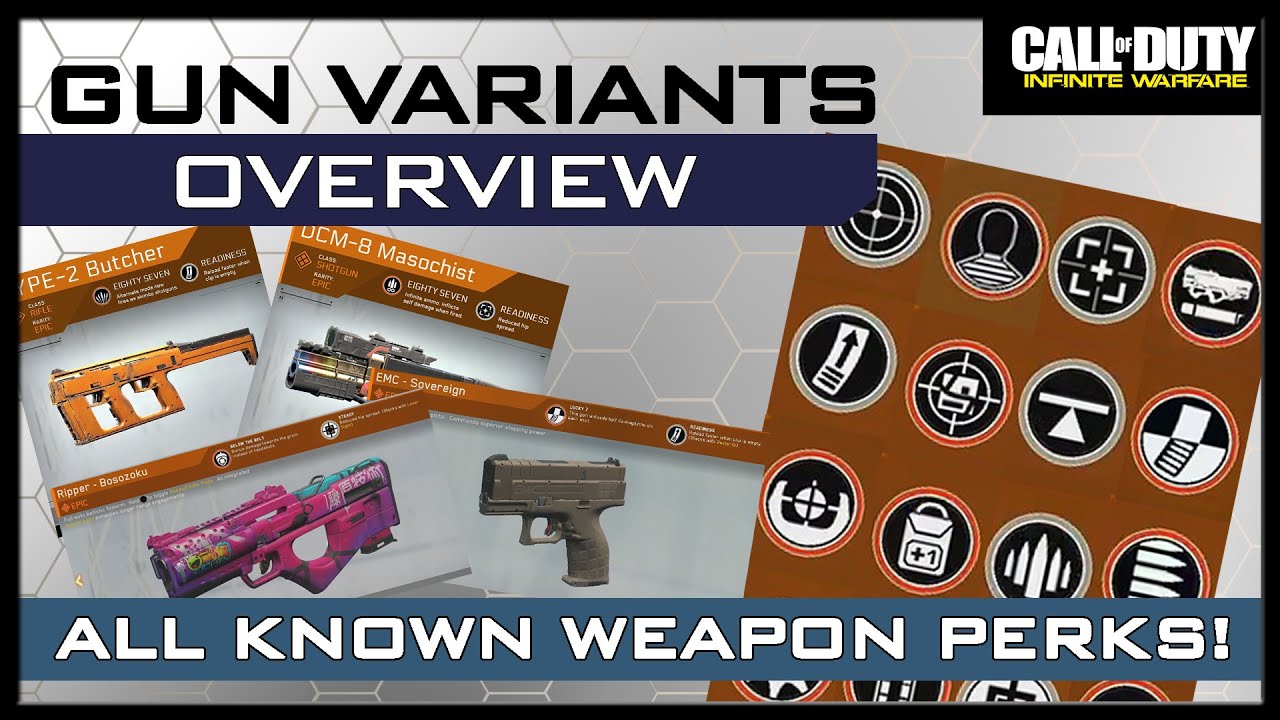 How Gun Variants Work in Infinite Warfare + All Known Weapon Perks!