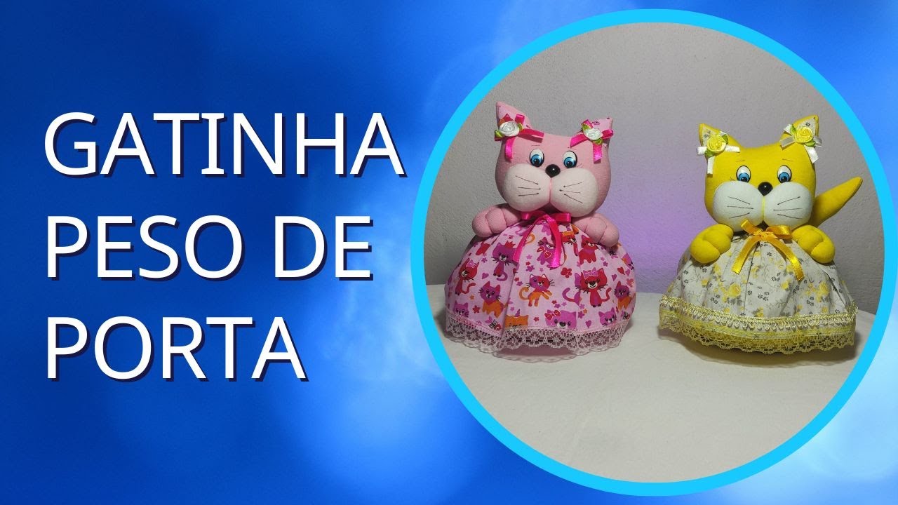 Faça você mesmo, gatinha de fuxico peso de porta é fácil e rápido