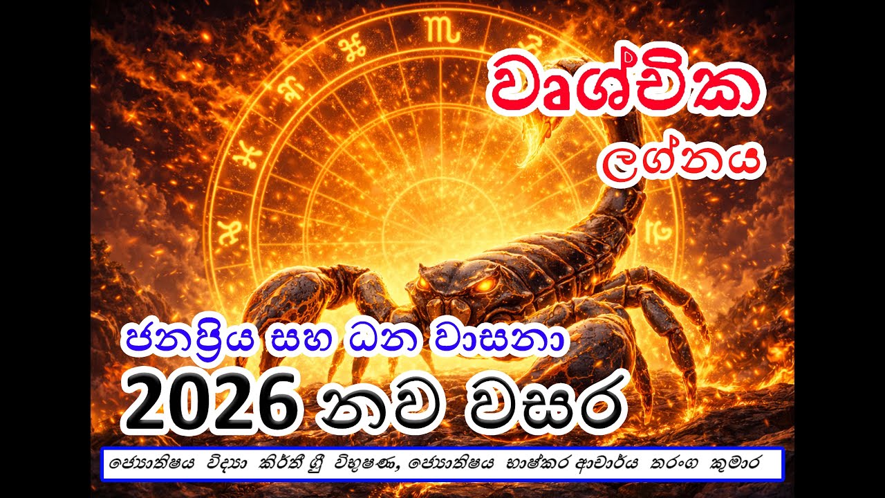 2026 නව වසර - ( වෘශ්චික ලග්නය )