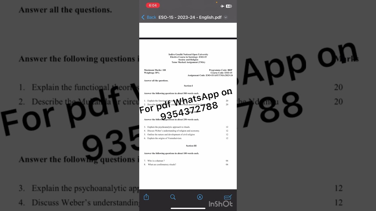 ESO 15 ENGLISH MEDIUM SOLVED ASSIGNMENT 2023-24FOR PDF WHATSAPP ON 9354372788