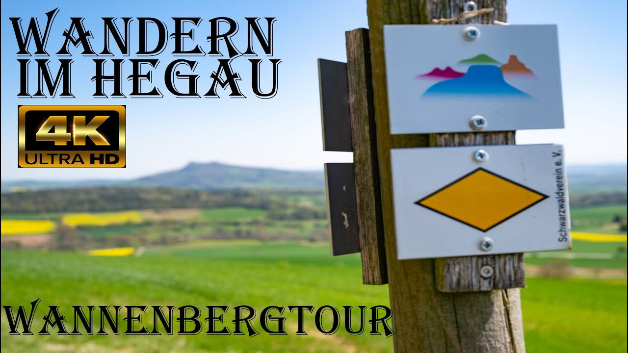 Wandern im Hegau - Wannenbergtour - Hegauer Kegelspiel - 4K