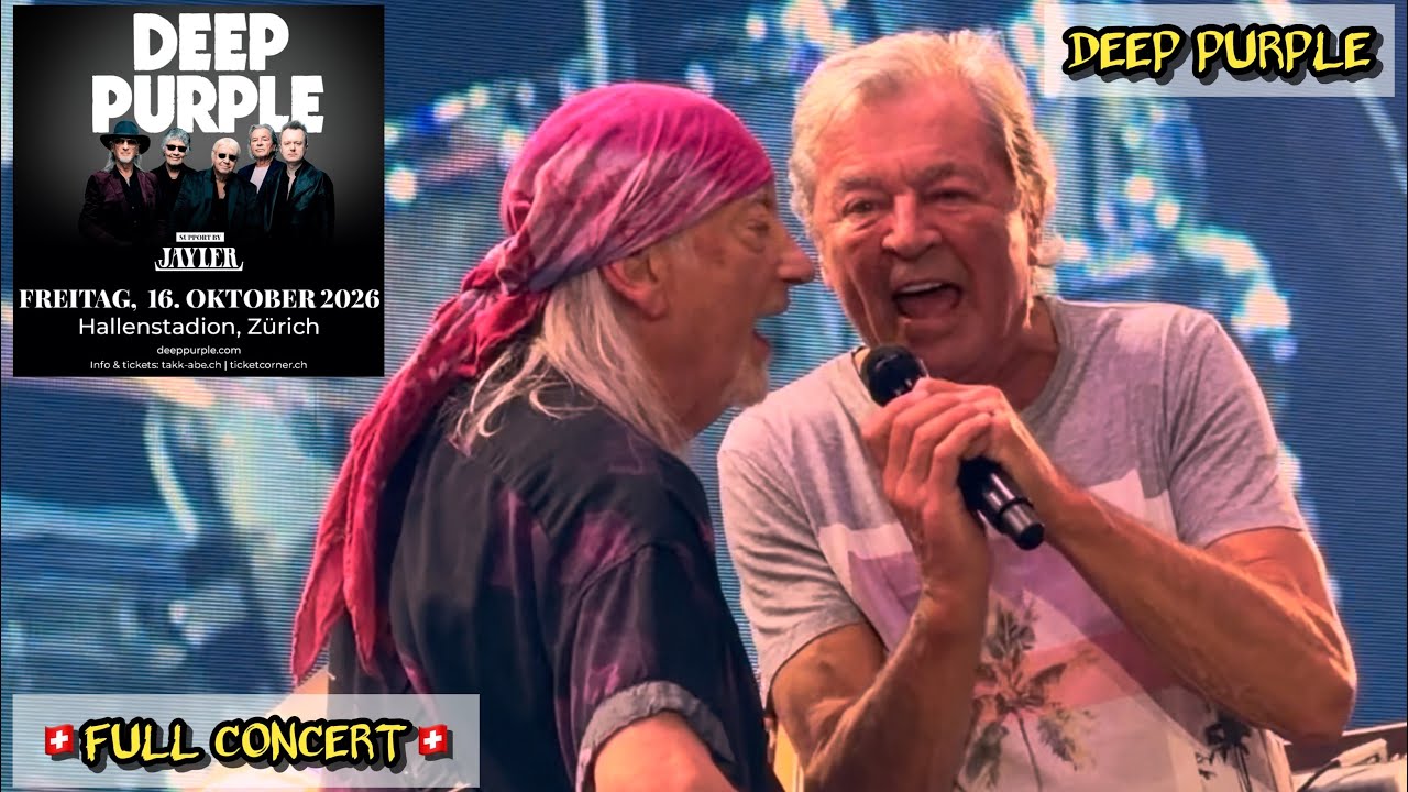 Deep Purple Live FULL CONCERT Zurich Switzerland October 16 2026🇨🇭