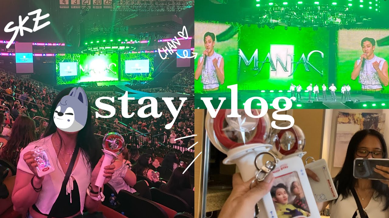 stay vlog // going to stray kids maniac world tour newark day 2 at prudential center nj FINALLY!!