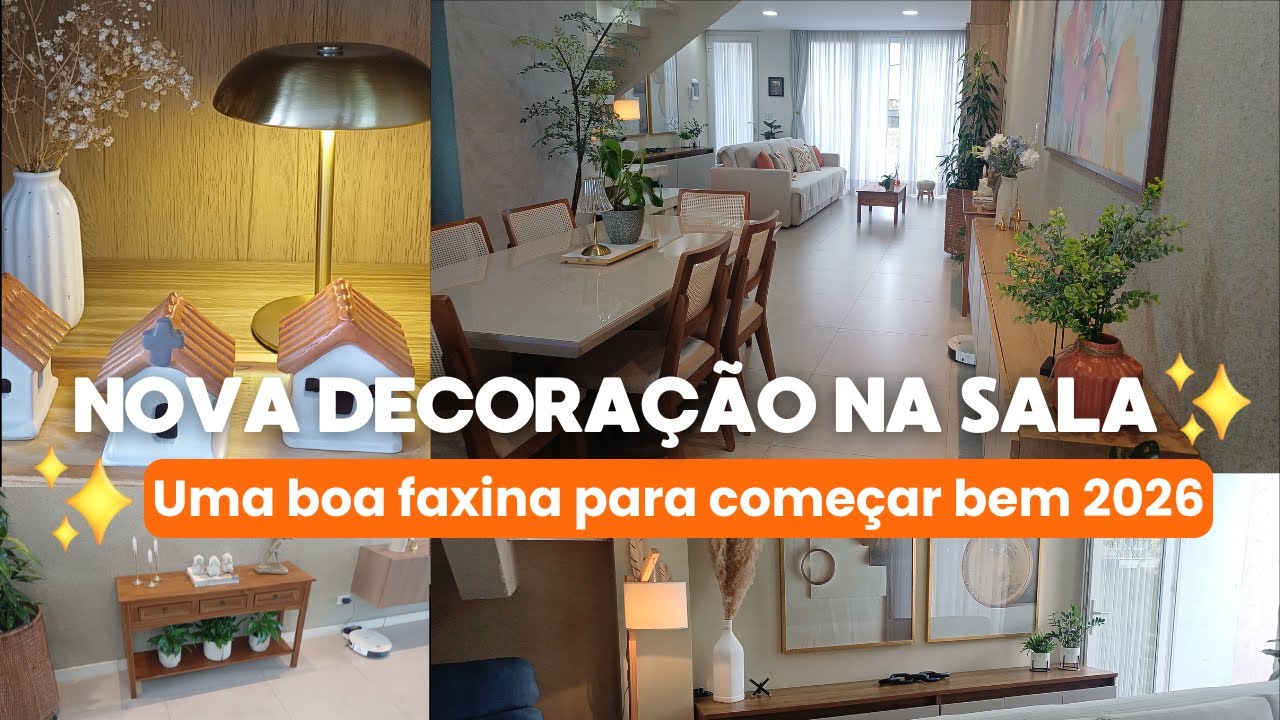 Faxina e Decoração Nova nas Salas | Carla Oliveira