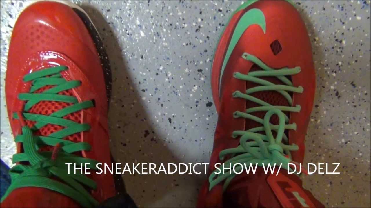 Nike Lebron 8 VS 10 Christmas Shoes On feet battle PickOne
