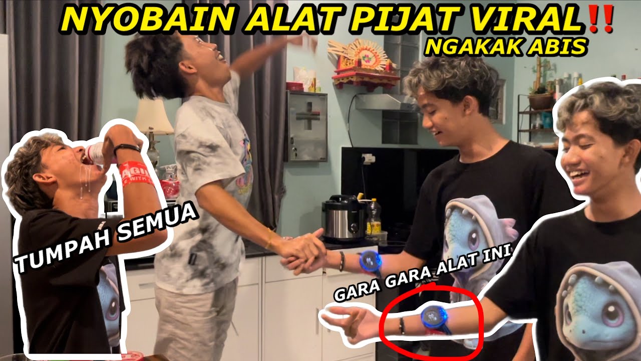 NYOBAIN  ALAT PIJAT VIRAL!! TUMPAH SEMUA GARA GARA ALAT INI, SERU ABIS. SAMPAI GAMAU BERHENTI