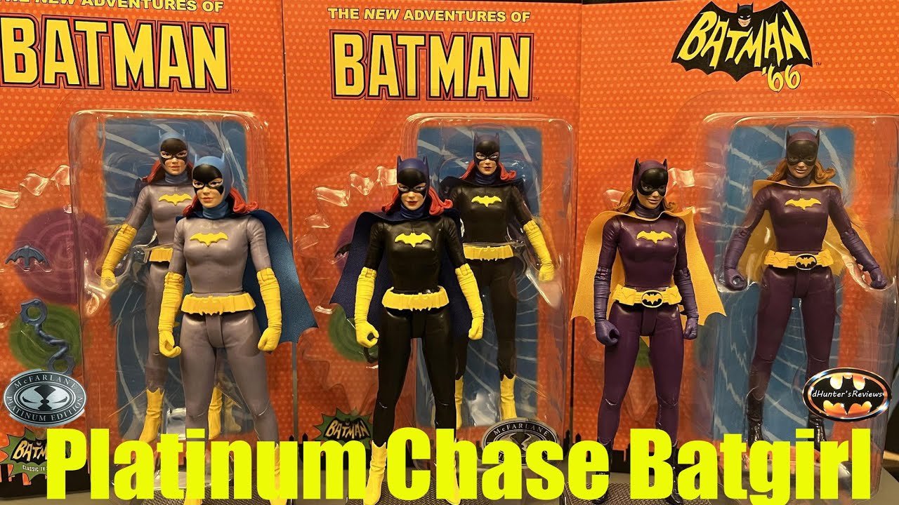 McFarlane Platinum Chase Batgirl First Appearance The New Adventures of Batman 1966 Figure Review