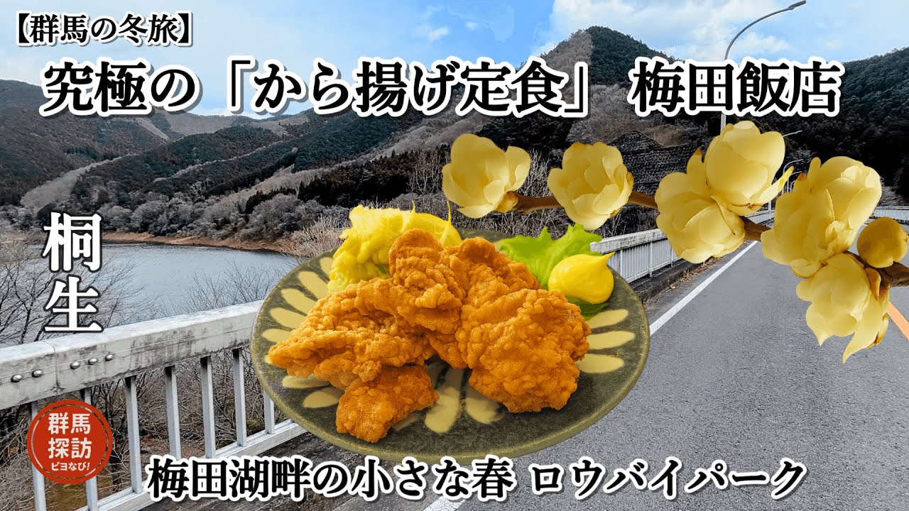 【群馬の冬旅】桐生の名店・梅田飯店へ。究極の「から揚げ定食」とロウバイパークでの小さな春