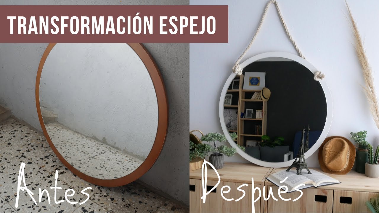 Cómo renovar un espejo - Mirror makeover diy