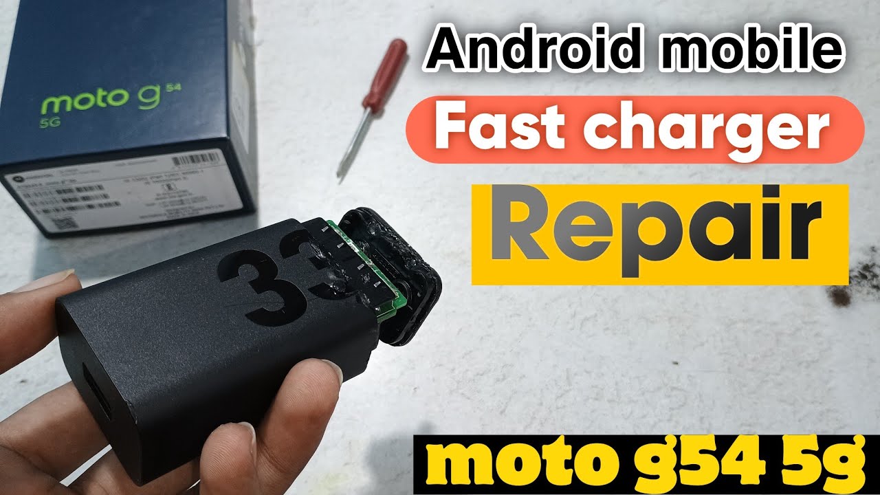 Moto Mobile Charger Repair ||33 Watt Fast Charger ⚡||#mobilecharger  #repair #unboxing #motomobile