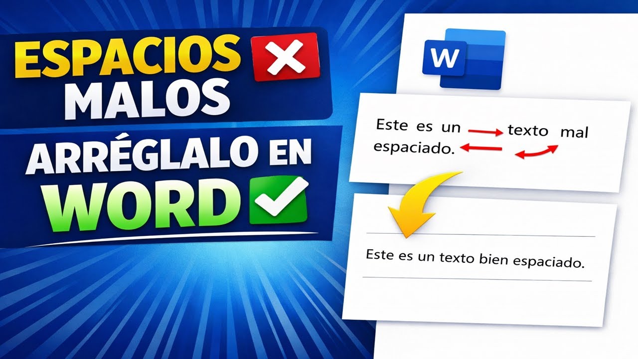 Aumentar o Quitar Espacio Entre Palabras Word ▶️▶️