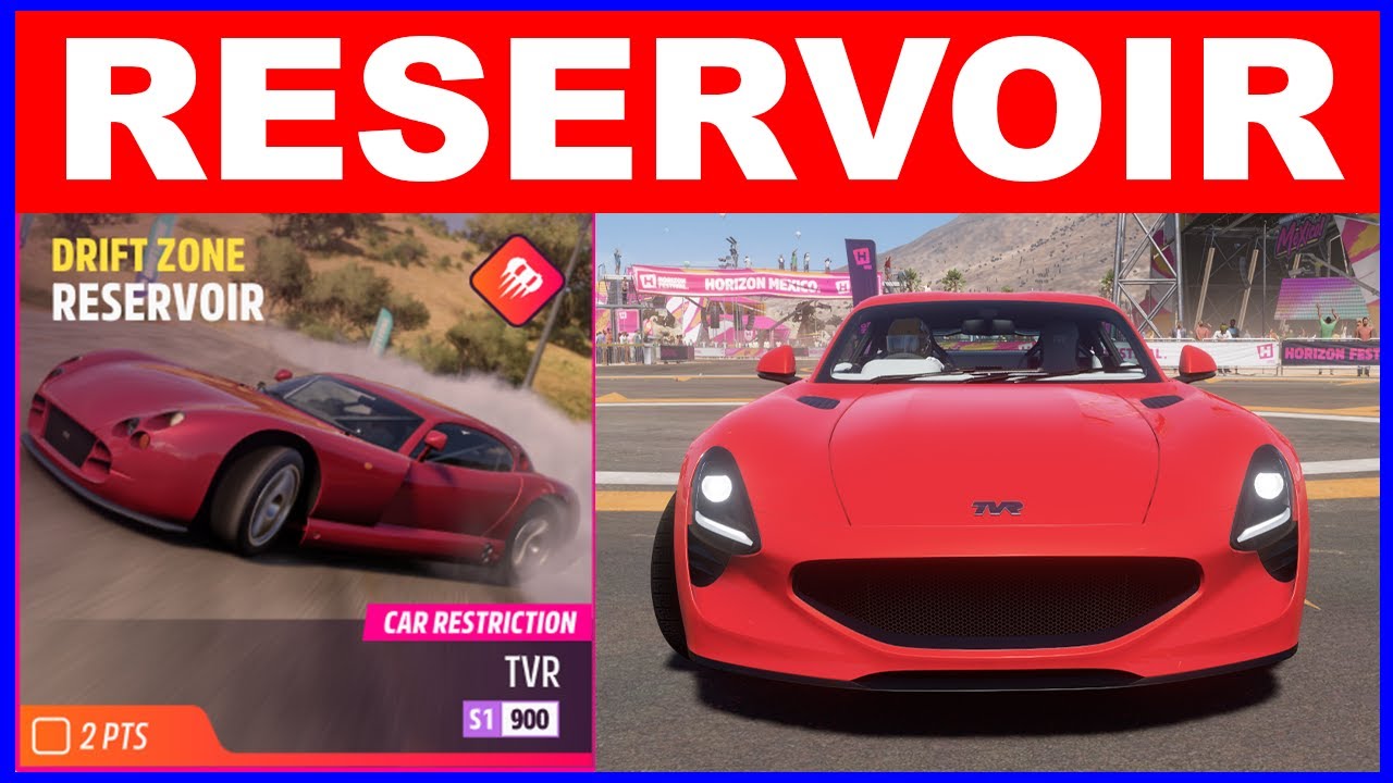 Forza Horizon 5 RESERVOIR Drift Zone - Car Restriction TVR S1-900