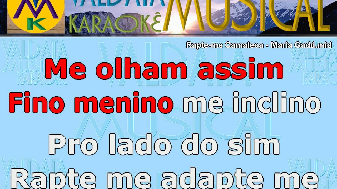 Rapte me Camaleoa   Maria Gad&uacute;   Karaoke