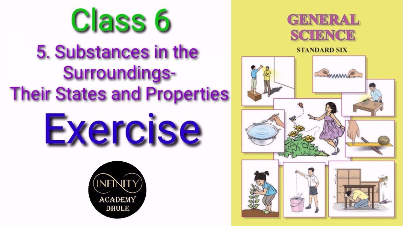 5 Substances in the surrounding -Their states and properties Exercise 6th Science chapter 5 Exercise
