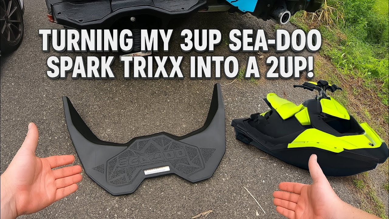 Turning my Sea Doo Spark Trixx 3up into a 2up then Testing it Out!