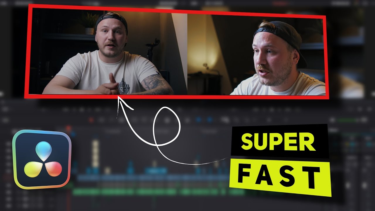 Как смонтировать интервью с двумя камерами / DaVinci Resolve 18
