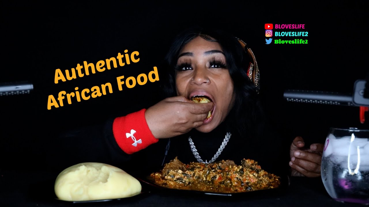 My Favorite African Food Egusi Soup and Fufu ASMR