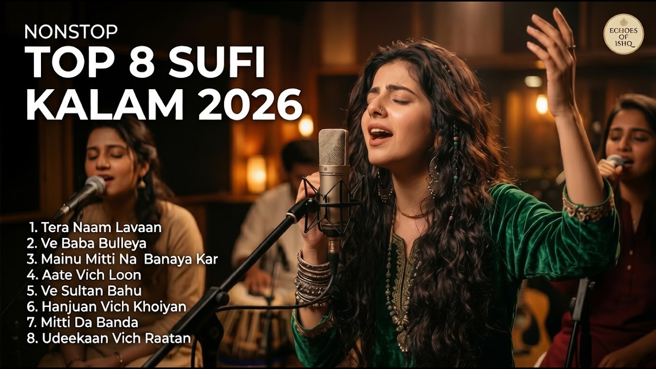 Nonstop Sufi Kalam 2026 🔥 Top 8 Heart Touching Sufi Qawwali | Bulleh Shah | Sultan Bahu