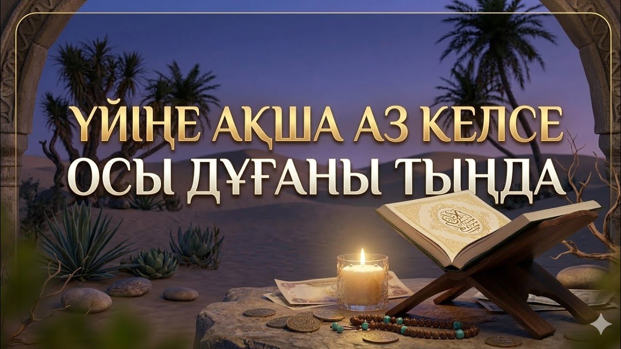 Ақша үйіңізге аз келіп жатса осы дұғаны тыңдаңыз