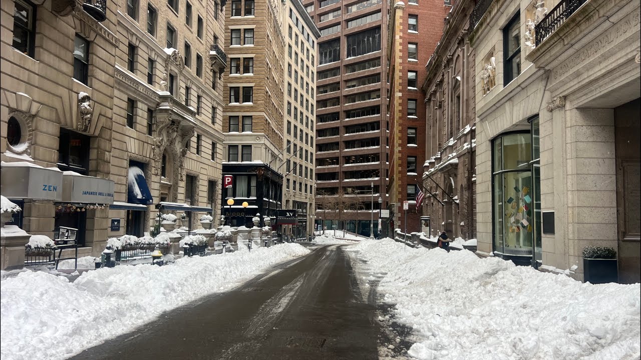 BOSTON AFTER THE SNOWSTORM - LIVE