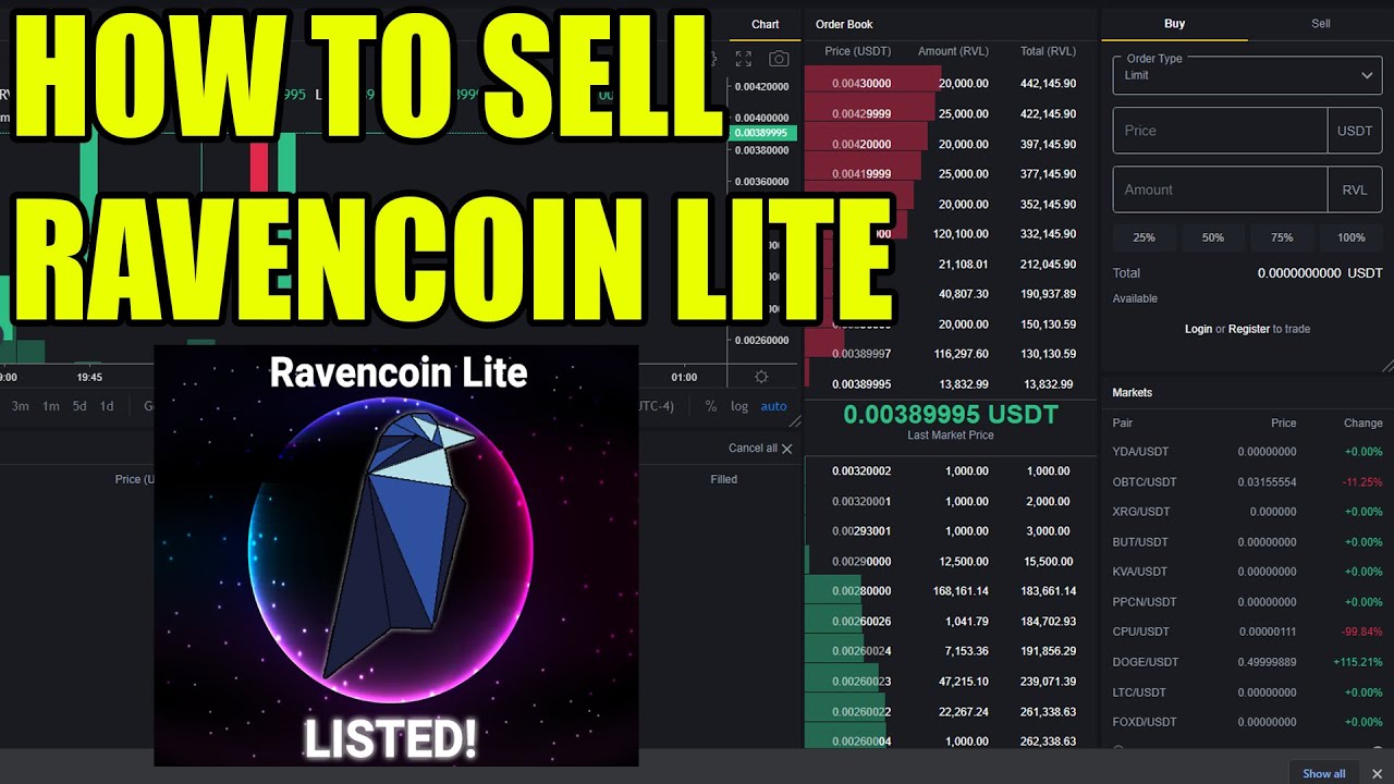 How to Sell Ravencoin Lite! How to Exchange RVL