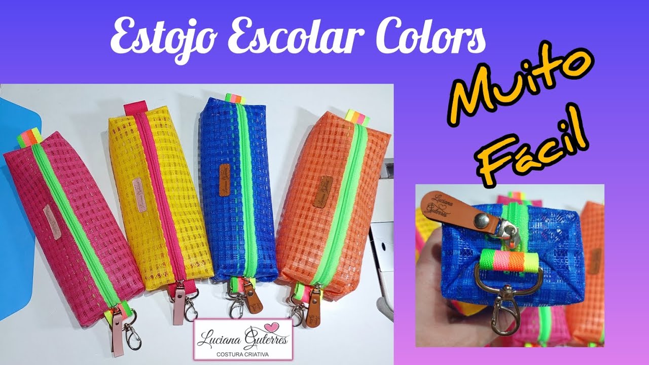 Vende muito bem - Faça vários - Estojo Escolar Colors by 