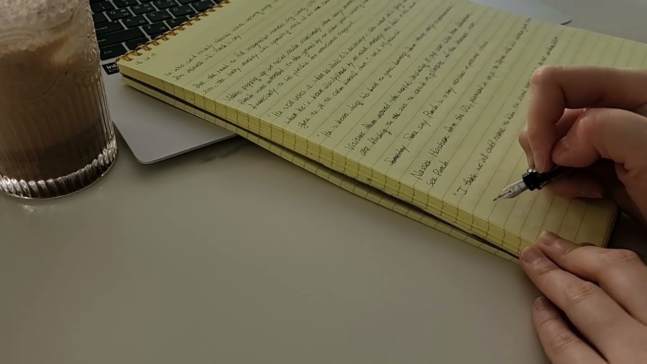 260319 CNN 만년필 영어필사 480일차 | English Handwriting ASMR | Writing Sounds | Study With Me (No Talking) 
