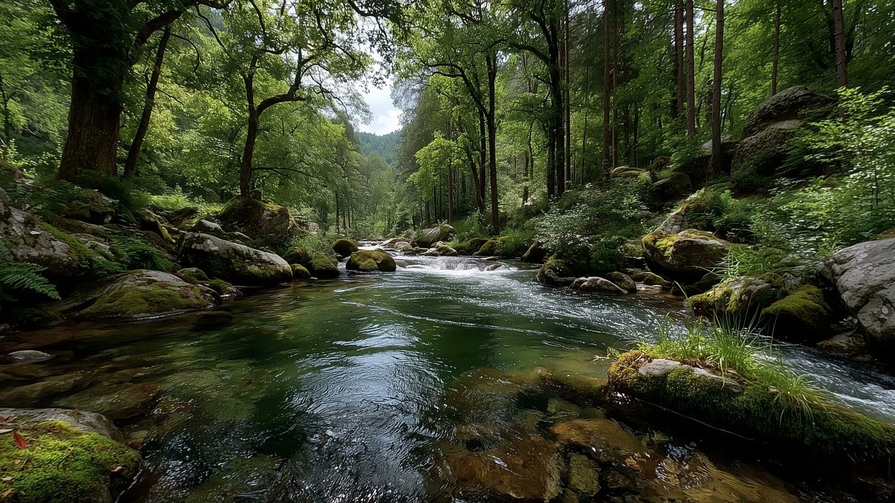 The Ultimate Nature Music: Birds Singing by a Forest Waterfall