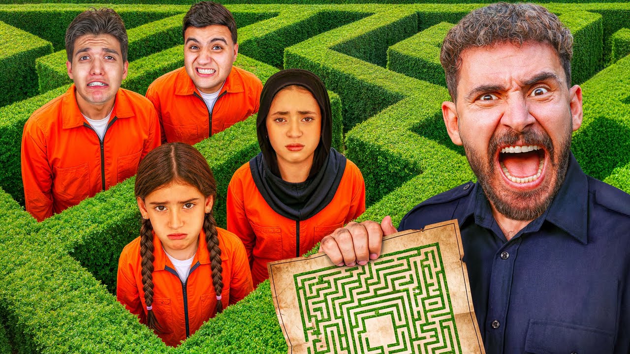 أخر شخص يخرج من أكبر متاهه بيفوز بـ 500,000$ 😱 محمد وبلال ( راحو فيها ) 😭!