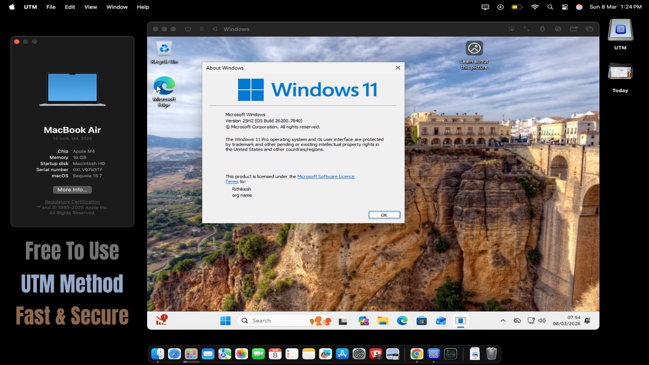 How To Install Windows 11 On Mac For FREE (UTM Method)