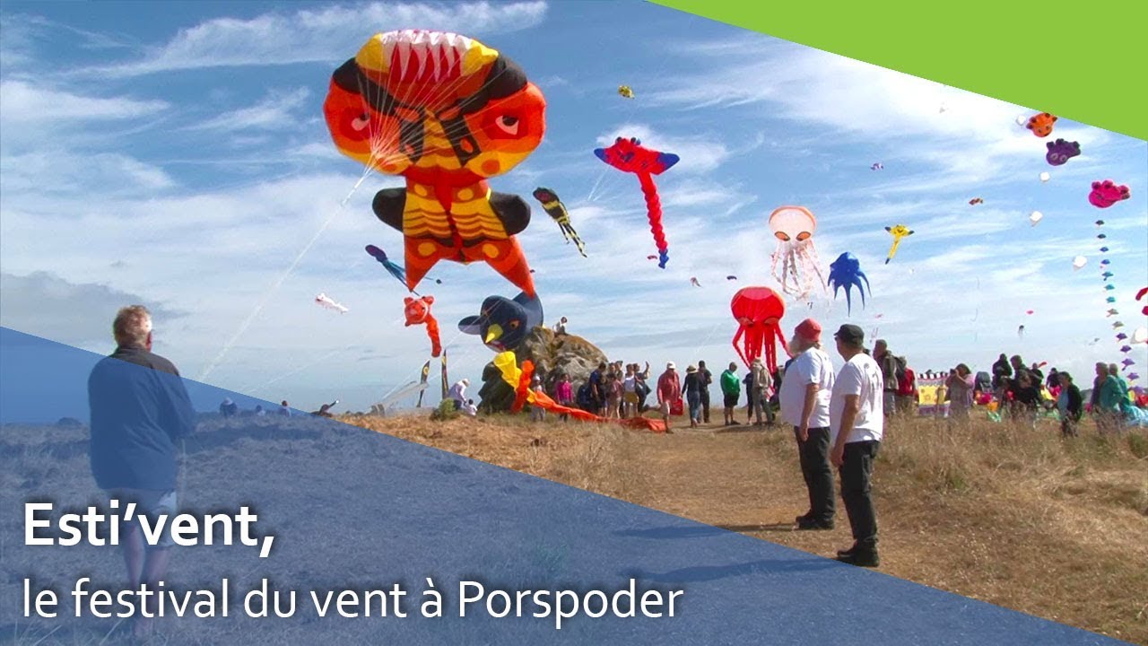 Esti'vent, le festival des cerfs-volants sur les dunes de Porspoder.