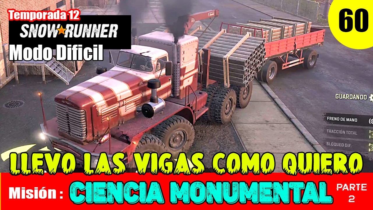SNOWRUNNER Gameplay Español EP 60 -  Carolina del Norte - Misión: CIENCIA MONUMENTAL Parte 2