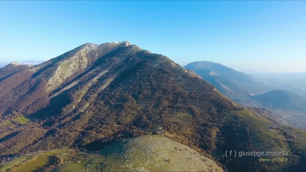 Monte Sambucaro, San Pietro Infine, San Vittore del Lazio. Volo con DJi Phantom 4