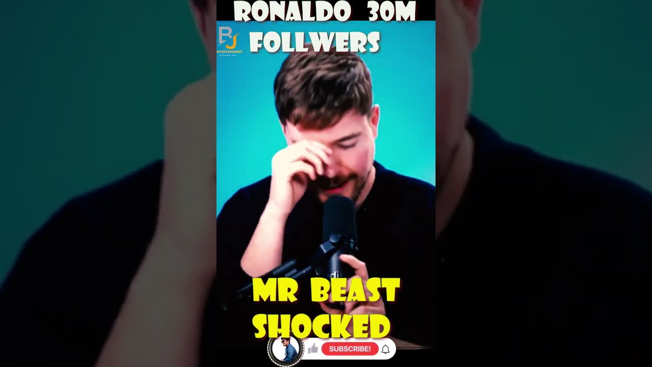 Cristiano Ronaldo vs MrBeast Live Subscriber Count Showdown #shorts #mrbeast #ronaldo