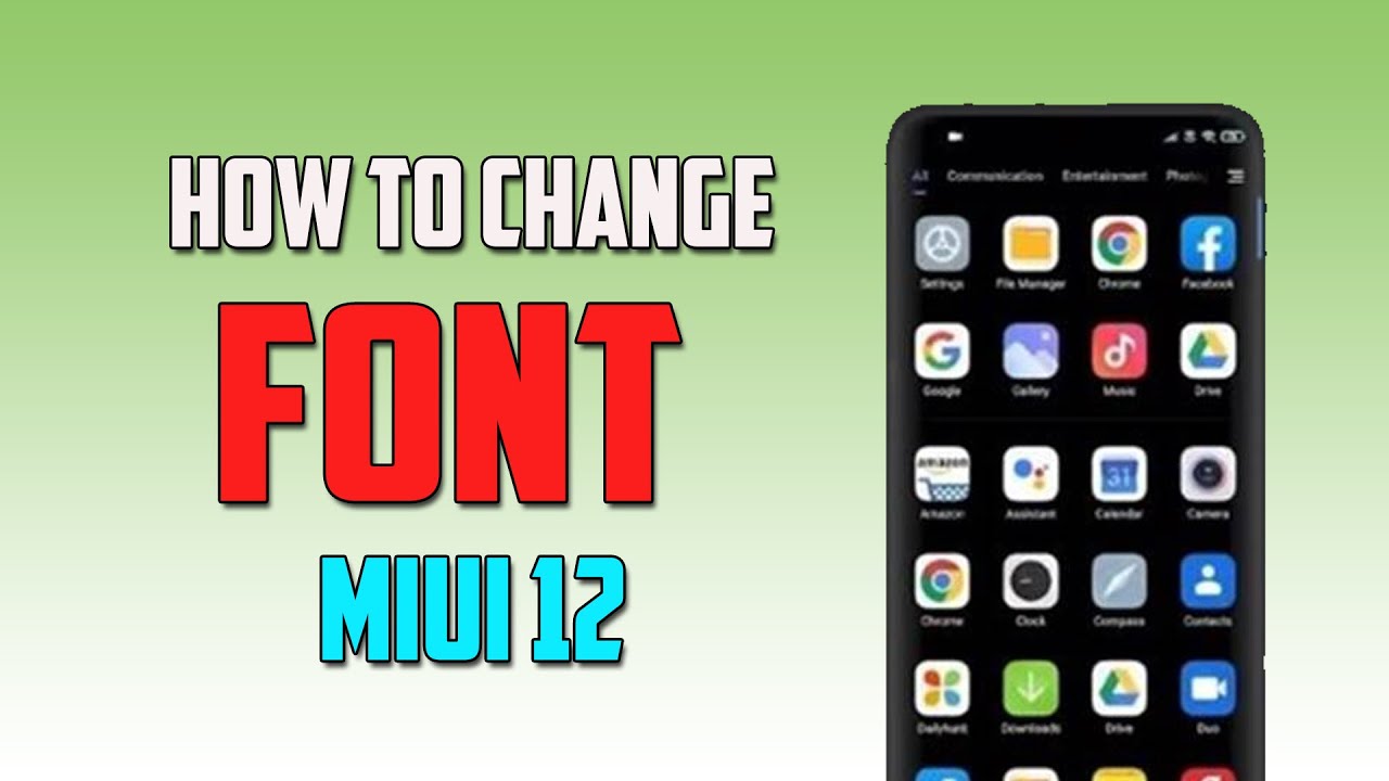 How to Change Font in Miui12