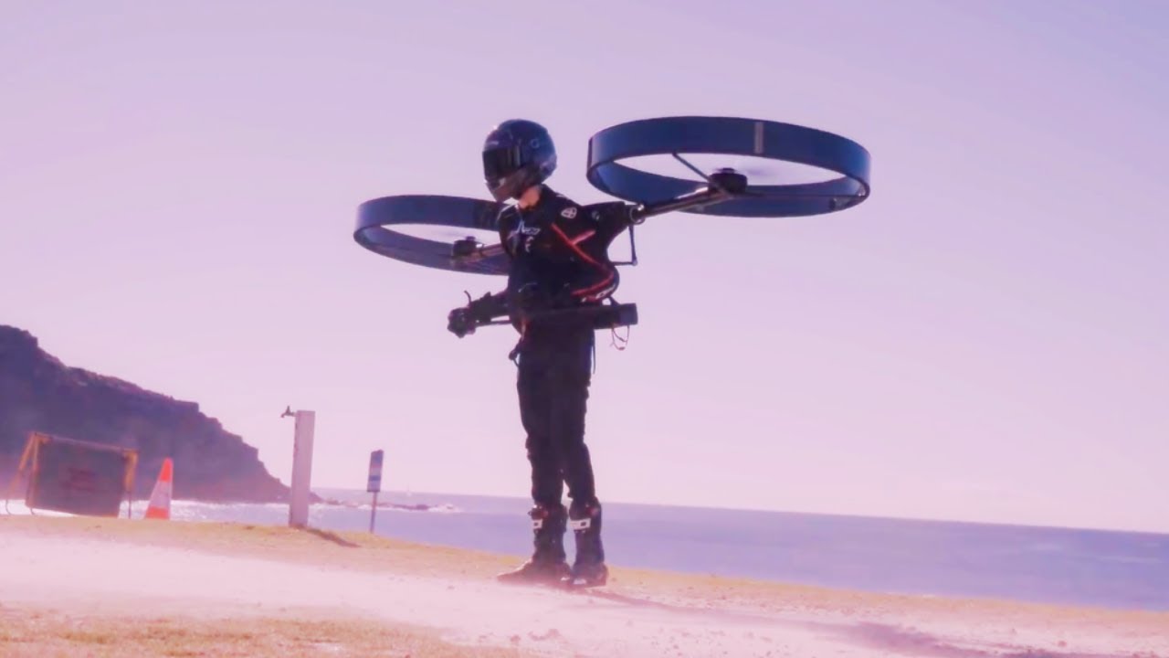 Unbelievable Human Wings - A flying man in real life action