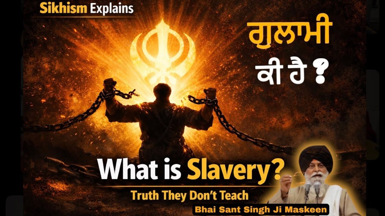What is Slavery? | ਗੁਲਾਮੀ ਕੀ ਹੈ? | Sikhism Explanation by Bhai Sant Singh Ji Maskeen l Katha #sikh 