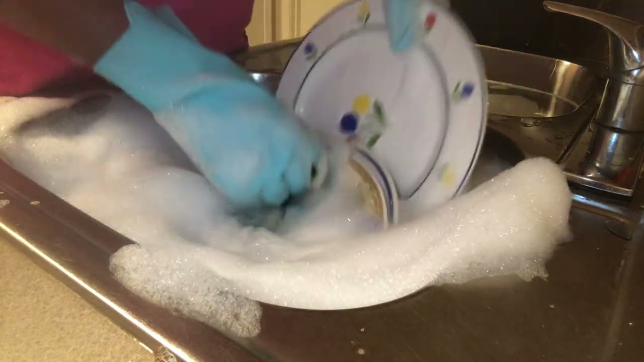 Asmr Washing Dishes{Hand Wash Dishes with me}No Talking!