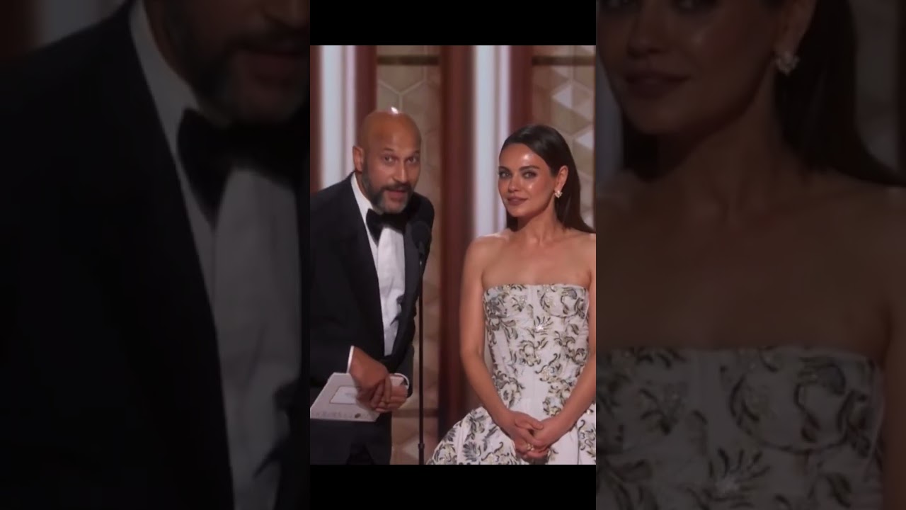 Mila Kunis does the meg griffin voice at the golden golden globes