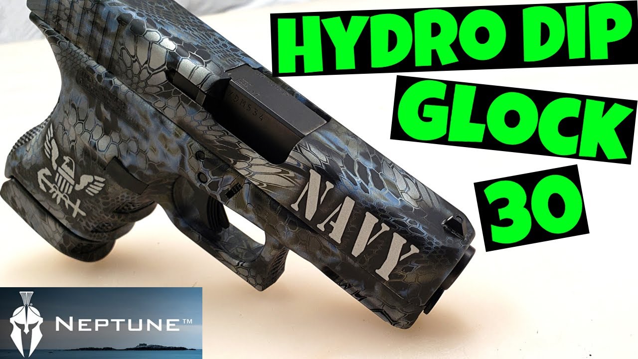 HYDRO DIP GLOCK 30 - Kryptek Neptune - Custom Glock .45 ACP