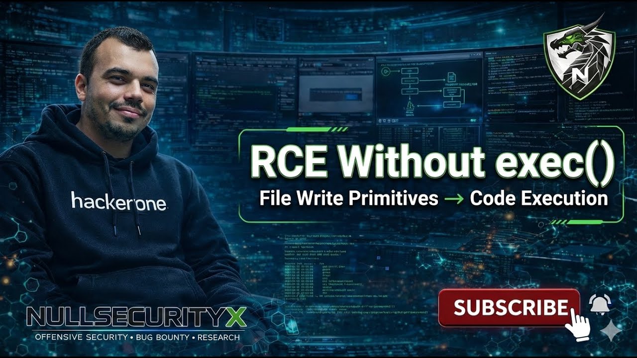 RCE Without exec(): Exploiting File Write Primitives the Hard Way