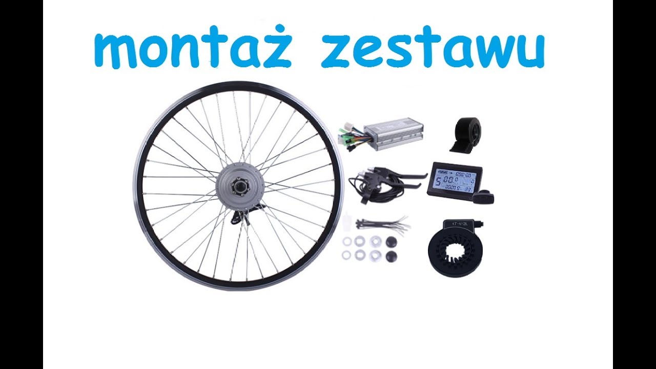 MXUS 350W 48v - montaż zestaw&oacute;w przednie koło -